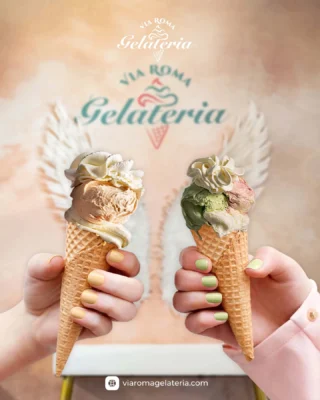 Instagram post from viaromagelateriaofficial. This post is in position 5.