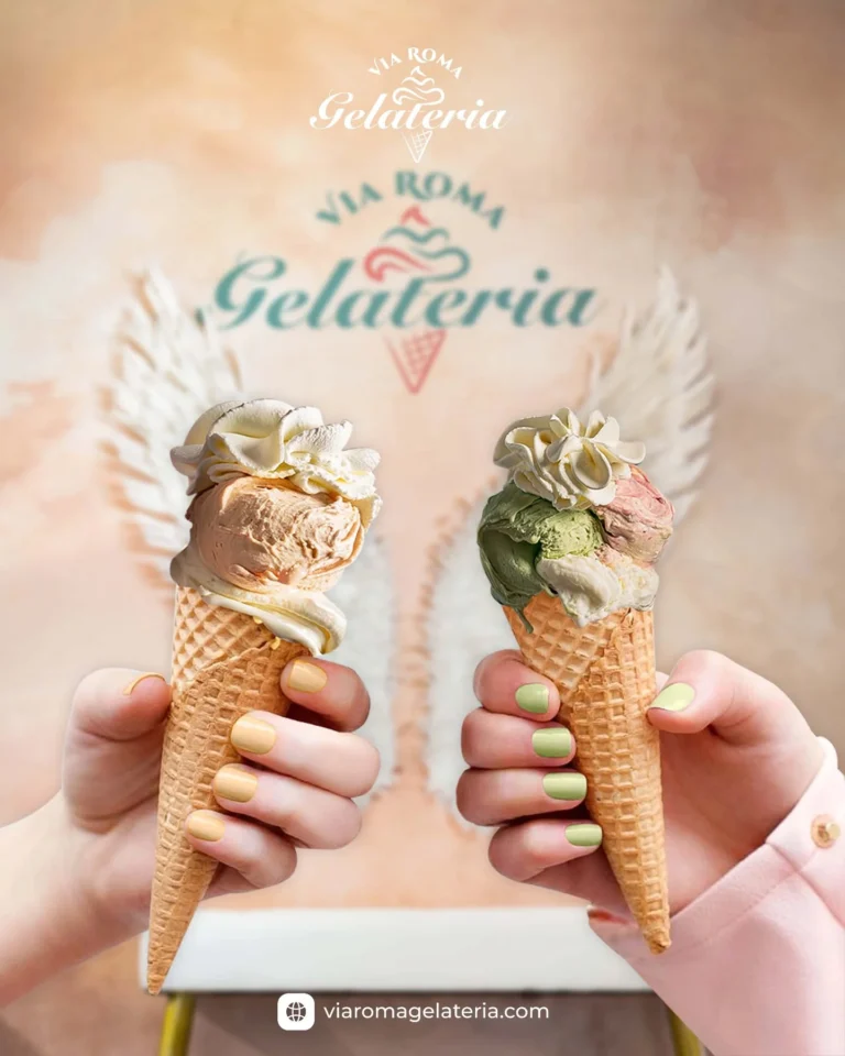 Instagram post from viaromagelateriaofficial. This post is in position 4.